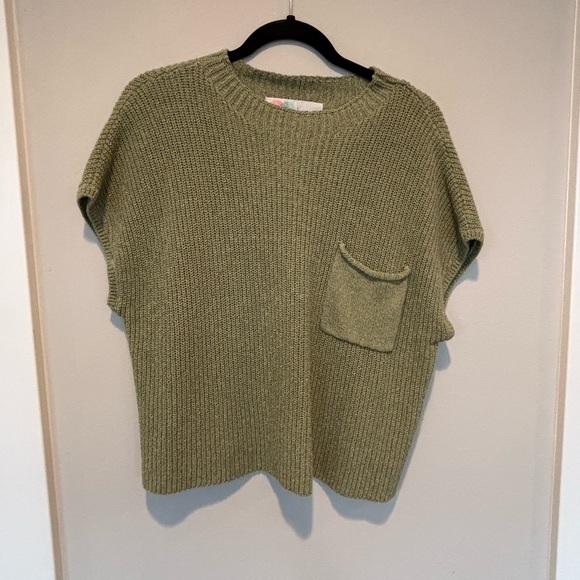 Free People Sweaters - Free People Sage Green Crew Neck Sweater